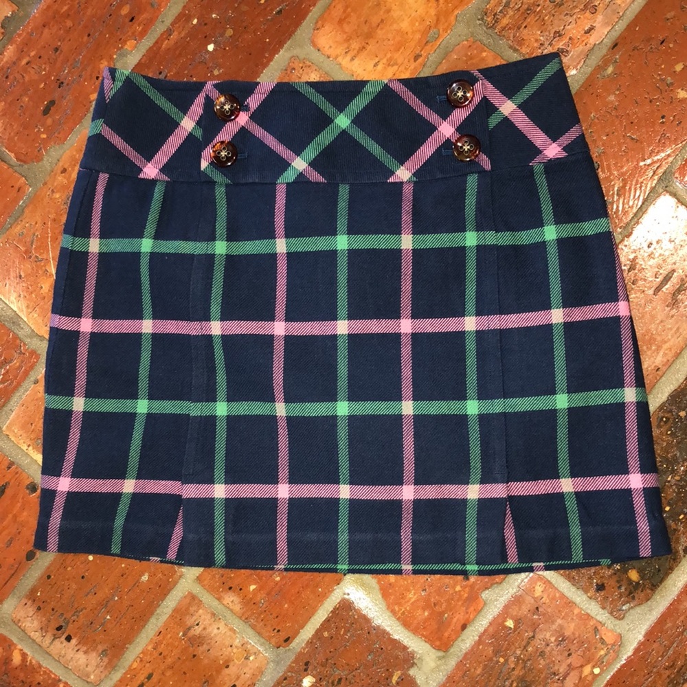 Vineyard Vines Plaid mini skirt sz4